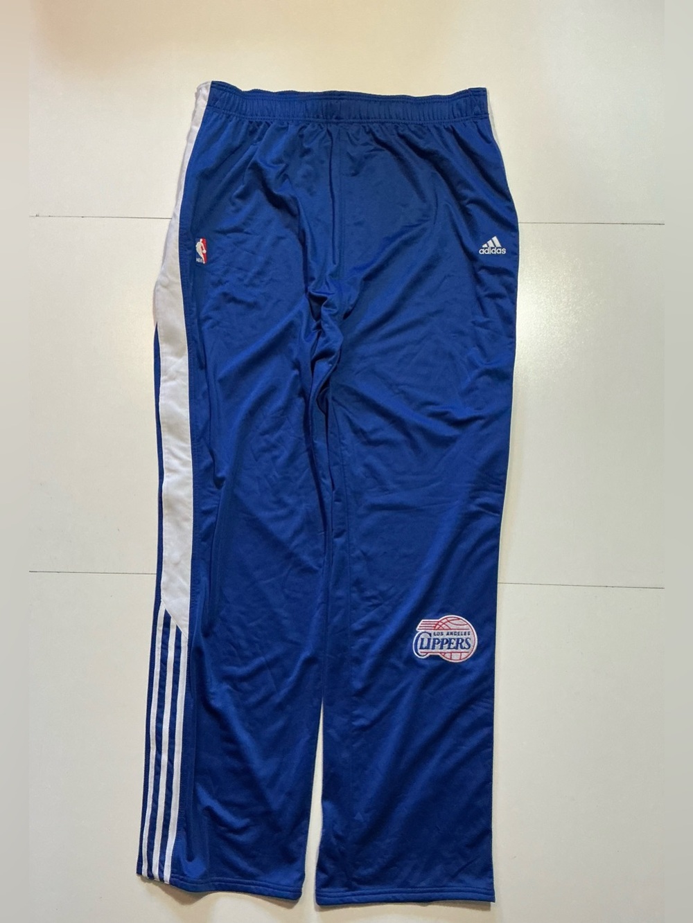Adidas Los Angeles Clippers NBA Authentics Team Issued Snap Button Warm Up Pants